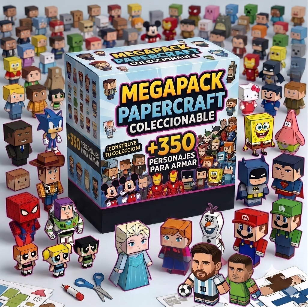 350 Personajes y Figuras para armar